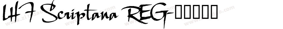 LHF Scriptana REG字体转换